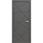 Дверное полотно ПГ 13 Эмаль графит 800