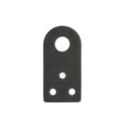 Проушина усиленная прямая 80*40 (толщина 5мм) черная ДОМАРТ