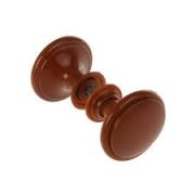 Ручка-кнопка пластмассовая темное дерево 3651704