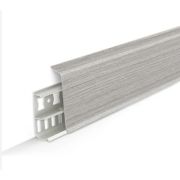 Плинтус Деконика Ясень Серый 85мм 2,2м