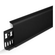 Плинтус Деконика Черный 70мм 2,2м