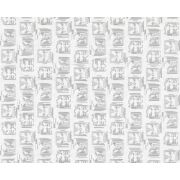 888791 Обои Тесла серые 1,06х10 м