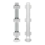 Соединение ЛУКА ПВХ для ал.плинтуса ПЛ 60 серебро