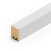 Интерьерная рейка МДФ Stella Ривьера Белая 40*30*2700 1/4