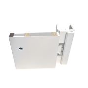 Дверь ДГ КАПЕЛЬ Гладкая белая 600 ДКТ80 21-7 в комплекте с запиленным коробом