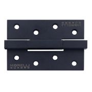 Петля универсальная QUADRO-2 BL алюминиевая на квадратной основе черная