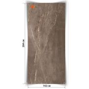 Гибкий камень серия Мрамор Терра Браун 2840*1420мм (4,033м2/лист)