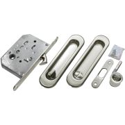 Ручка Morelli для раздвижных дверей MHS 150 WC SC (комплект с замком)