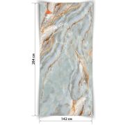 Гибкий камень серия Мрамор Голубой Оникс 2840*1420мм (4,033м2/лист)