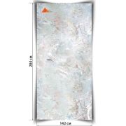 Гибкий камень серия Мрамор Ларимар 2840*1420мм (4,033м2/лист)