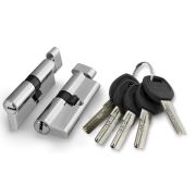 Цилиндр А202/110мм (50+10+50) вертушка SN Матовый никель PUNTO