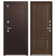 Дверь мет. ТЕРМО Т-2 Шоколад муар / Дуб Янтарный 2050*960 R