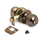 Ручка-защелка дверная 6072 AC-B фиксатор Медь