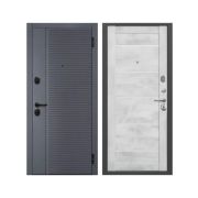 Дверь мет. Бостон Бетон снежный Царга 2050*860 R