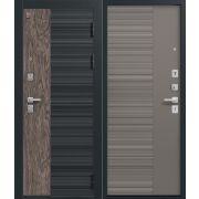 Дверь мет. С112 Черный муар/Базальт 2040*860 R