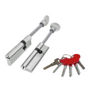 Цилиндр с длинным штоком D-PRO507-8/95 (60+10+25) вертушка CP хром FUARO