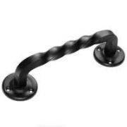 Ручка-скоба (205мм) мод.5 черная декоративная «ДОМАРТ»