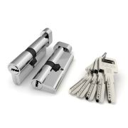 Цилиндр 90 (R602/90) R6002Knob90 (40+10+40) CP хром с вертушкой FUARO