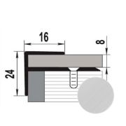 Профиль угловой ПУ 15 1,35м 01л анод серебро