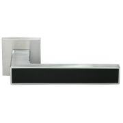 Ручка дверная Morelli DIY MH-48-S6 SC/BL Матовый хром/Черный