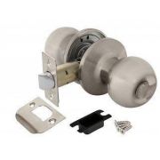 Ручка-защелка дверная 6072 SN-B фиксатор Мат.никель