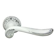 Ручка дверная Morelli DIY MH-22 CLP W/PC (белая эмаль/хром)