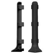 Угол внешний ЛУКА ПВХ для ал.плинтуса ПЛ 60 черный