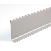 Плинтус алюминиевый 80мм 2,5м анод. серебро матовый