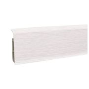 Плинтус Деконика Ясень Бьянко 85мм 2,2м