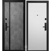 Дверь мет. ОРФЕЙ-207 Верона графит 287 Квадро белый SMART MORGAN K18 2050*860 L