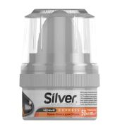 Крем-блеск д/обуви, банка 50 мл черный  NEW KS3001-01 Сильвер