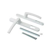 Нажимной гарнитур DORF БЕЛЫЙ,ПОДПРУЖИН, м/ж 92мм,пл 26мм(2 винта,пл.загл),штифт120мм,РФ