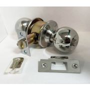 Ручка-кноба круглая MZ-SC-02 хром фиксатор