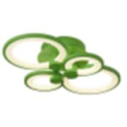 Люстра WL X20-4 зеленая