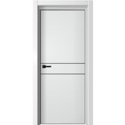 Дверное полотно LINE 2 Вайт черн. молдинг АЛ КРОМКА С 4х сторон 600