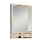 Зеркало-шкаф Йорк 55 белый/ ясень фабрик