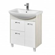 Тумба-умывальник Бекка 70 белый/дуб сомерсет