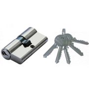 Цилиндр DÖRF, ключ/ключ,английский,5 ключей,никель 30*30