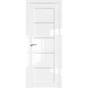 Дверное полотно Глухое Царга Белый глянец 800