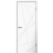 Дверное полотно Line01 ПВХ Белый 3D 600