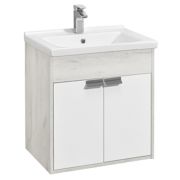 Тумба-умывальник Флай 60 Белый/Дуб крафт бел