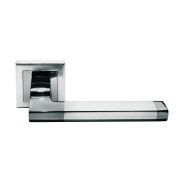 Ручка дверная Morelli DIY MH-35 SN/BN-S Pants Белый никель/Черный никель