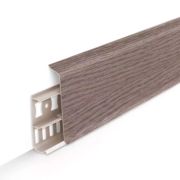 Плинтус Деконика Дуб Снежный 85мм 2,2м