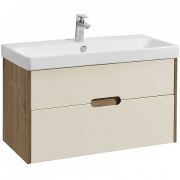 Тумба-умывальник Оливия 90 Бежевый/ Дуб Веллингтон