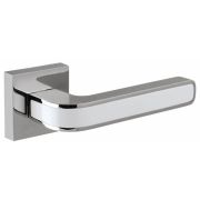 Ручка дверная FUARO NEO DM CP/WH-19 хром/белый