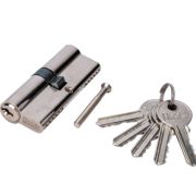 Цилиндр DÖRF, ключ/ключ,английский,5 ключей,никель 35*45