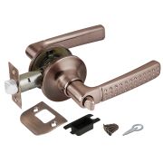Ручка дверная 6026 AC-B Фиксатор Медь