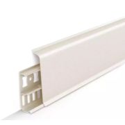 Плинтус Деконика Кремово-белый 85мм 2,2м