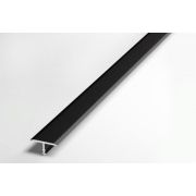 Профиль стык Т-образный 20мм 2,7м черный матовый