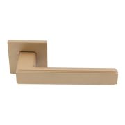 Ручка дверная Morelli MH-64-S6 FTG STEPS итальянское матовое золото